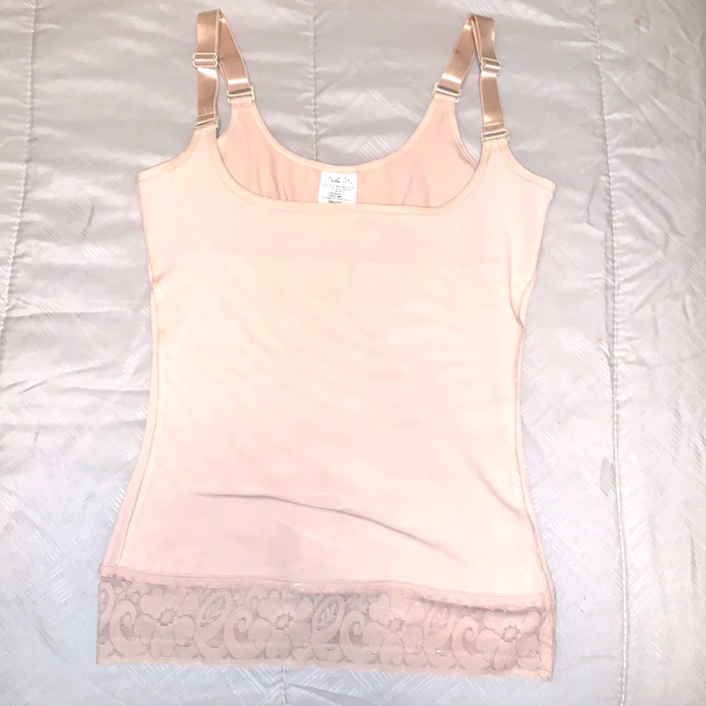 Bella Mia tan shapewear tank top